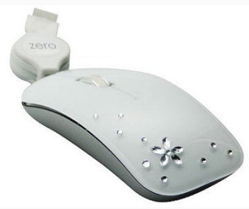 Mediacom Crystal iMouse mouse Ufficio USB tipo A Ottico 800 DPI