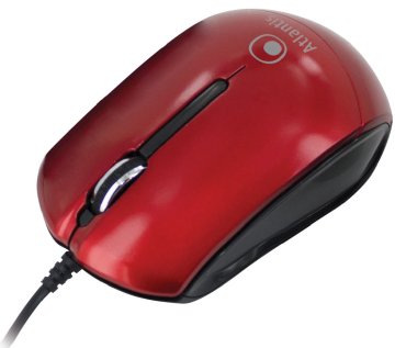 Atlantis Land P009-KM23-RD mouse Ufficio Ambidestro USB tipo A Ottico 1000 DPI