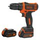 Black & Decker BDCDD12KB-QW trapano Senza chiave Nero, Arancione 2
