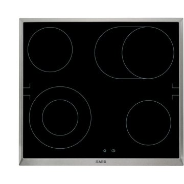 AEG HE604060XB Nero, Acciaio inox Da incasso 4 Fornello(i)