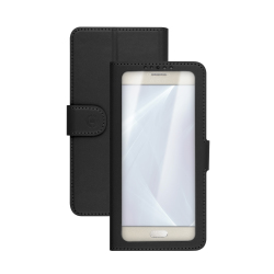 Celly Unica View custodia per cellulare 11,4 cm (4.5") Custodia a libro Nero