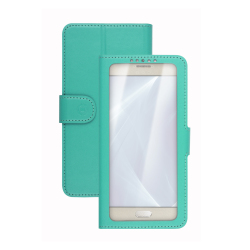 Celly Unica View custodia per cellulare 11,4 cm (4.5") Custodia a libro Turchese