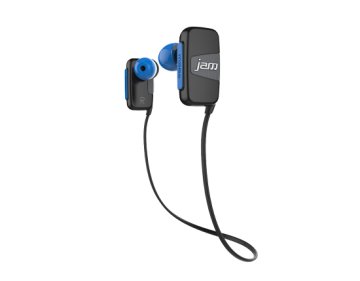 JAM Transit Mini Auricolare Wireless A clip, In-ear Musica e Chiamate Bluetooth Nero, Blu
