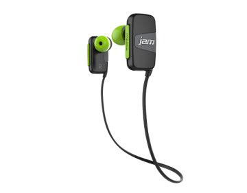 JAM Transit Mini Auricolare Wireless A clip, In-ear Musica e Chiamate Bluetooth Nero, Verde