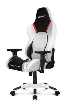 AKRacing Arctica Sedia da gaming per PC Seduta imbottita Nero, Rosso, Bianco