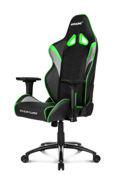 AKRacing Overture Sedia da gaming per PC Sedia imbottita tappezzata Nero, Verde, Grigio