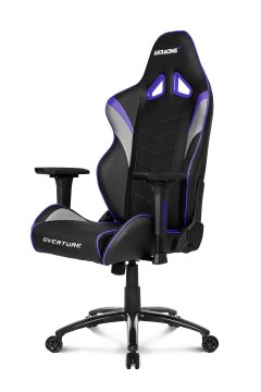 AKRacing Overture Sedia da gaming per PC Sedia imbottita tappezzata Nero, Grigio, Viola