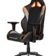 AKRacing Overture Sedia da gaming per PC Sedia imbottita tappezzata Nero, Grigio, Arancione 2