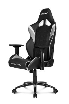 AKRacing Overture Sedia da gaming per PC Sedia imbottita tappezzata Nero, Grigio, Bianco