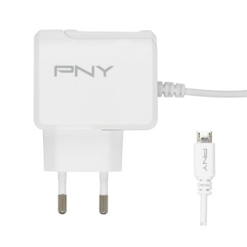 PNY P-AC-UU-WEU01-RB Caricabatterie per dispositivi mobili Smartphone, Tablet Bianco Interno