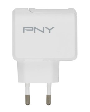 PNY P-AC-UF-WEU01-RB Caricabatterie per dispositivi mobili Telefono cellulare, Smartphone Bianco Interno
