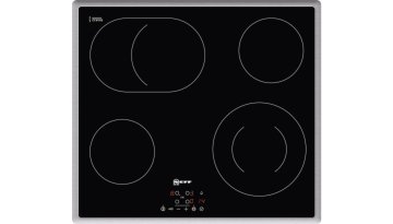Neff TB1842N Nero, Acciaio inox Da incasso Ceramica 4 Fornello(i)