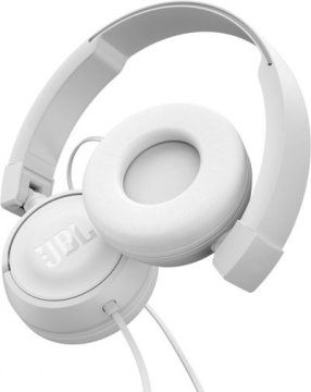 JBL T450 Auricolare Cablato A Padiglione Musica e Chiamate Bianco