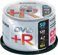Fujifilm DVD+R 4.7GB 50-spindle 16x 4,7 GB 50 pz
