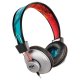 The House Of Marley Positive Vibration Cuffie Cablato A Padiglione Musica e Chiamate Turchese, Rosso, Argento, Nero 2