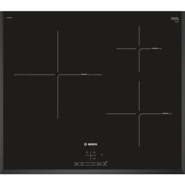 Bosch PIJ651BB2E piano cottura Nero Da incasso Piano cottura a induzione 3 Fornello(i)