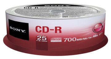 Sony 25CDQ80SP CD vergine 700 MB