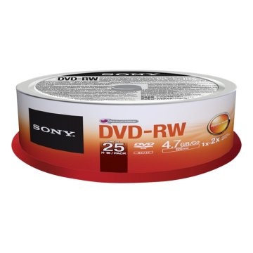 Sony DVD-RW 4x, 25 4,7 GB 25 pz