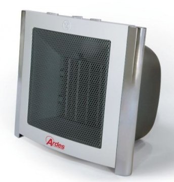 Ardes 485 stufetta elettrica Interno Cromo, Bianco 2000 W Riscaldatore ambiente elettrico con ventilatore