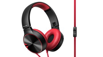 Pioneer SE-MJ722T-R cuffia e auricolare Cablato A Padiglione Musica e Chiamate Nero, Rosso