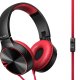 Pioneer SE-MJ722T-R cuffia e auricolare Cablato A Padiglione Musica e Chiamate Nero, Rosso 2