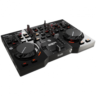 Hercules 4780833 controller per DJ Mixer a nastro magnetico 2 canali Nero