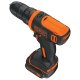 Black & Decker BDCDD12K-QW trapano Senza chiave Nero, Arancione 2