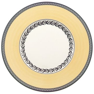 Villeroy & Boch Audun Fleur Bread & butter plate Piatto per pane e burro Rotondo Porcellana Grigio, Giallo 1 pz