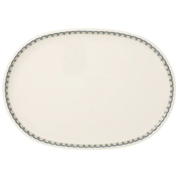 Villeroy & Boch Casale Blu Porcellana Beige, Blu Ovale Piatto da portata