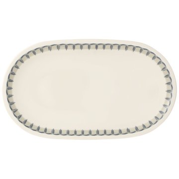 Villeroy & Boch Casale Blu Porcellana Beige, Blu Ovale Piatto da portata