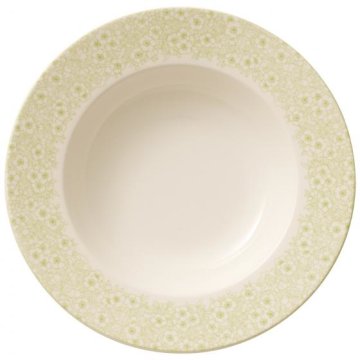 Villeroy & Boch 1041602700 piatto piano Piatto fondo Rotondo Porcellana Verde, Bianco 1 pz