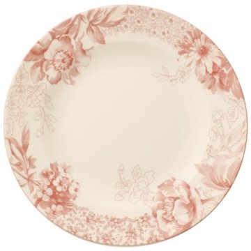 Villeroy & Boch Floreana Red Piatto per insalata Rotondo Porcellana Rosso, Bianco 1 pz