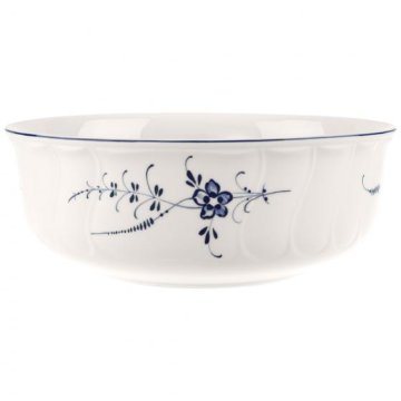 Villeroy & Boch 1023413160 Insalatiera Ciotole da zuppa 3,156 L Rotondo Porcellana Blu, Bianco 1 pz