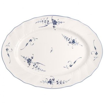 Villeroy & Boch 1023412910 piatto da portata Porcellana Blu, Bianco Ovale