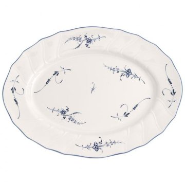 Villeroy & Boch 1023412920 piatto da portata Porcellana Blu, Bianco Ovale