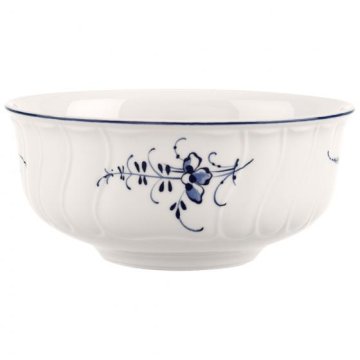 Villeroy & Boch 1023413880 Insalatiera Ciotola per dessert 0,4 L Rotondo Porcellana Blu, Bianco 1 pz