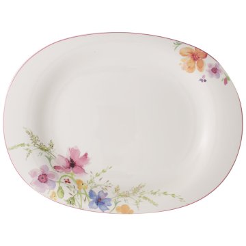 Villeroy & Boch Mariefleur Basic Porcellana Multicolore Ovale Piatto da portata