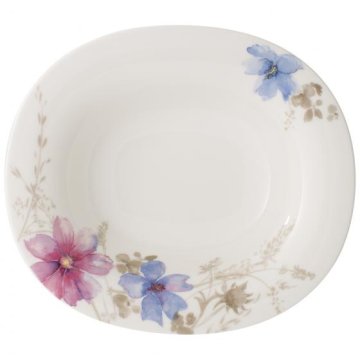 Villeroy & Boch Mariefleur Gris Basic Piatto fondo Ovale Porcellana Multicolore 1 pz