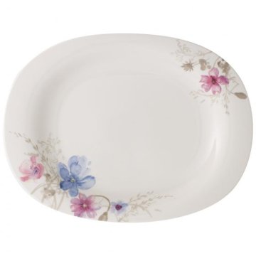 Villeroy & Boch Mariefleur Gris Basic Porcellana Multicolore Ovale Piatto da portata