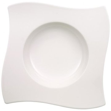 Villeroy & Boch 1025252709 Piatto fondo Quadrato Porcellana Bianco 1 pz