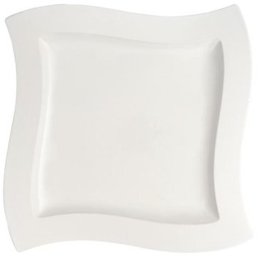 Villeroy & Boch 1025252809 piatto piano Piatto da portata Quadrato Porcellana Bianco 1 pz