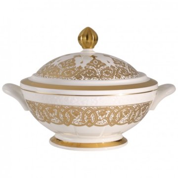 Villeroy & Boch 1044172360 piatto da portata Porcellana Oro, Bianco Rettangolare Ciotola da portata