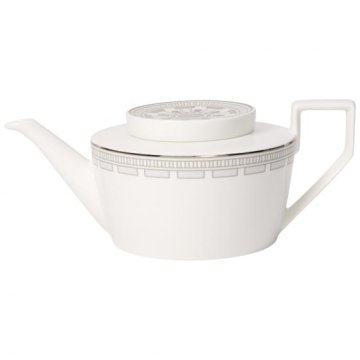 Villeroy & Boch La Classica Contura Teiera singola 1100 ml Grigio, Argento, Bianco