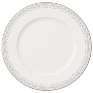 Villeroy & Boch La Classica Contura Piatto da portata Rotondo Porcellana Argento, Bianco 1 pz