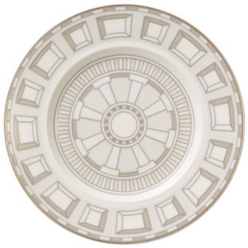 Villeroy & Boch La Classica Contura Piatto per pane e burro Rotondo Porcellana Grigio, Argento, Bianco 1 pz