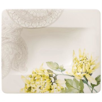 Villeroy & Boch 1043802700 piatto piano Piatto fondo Quadrato Porcellana Multicolore 1 pz