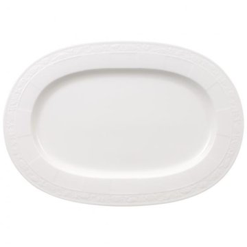 Villeroy & Boch Bianco Pearl Porcellana Bianco Ovale Piatto da portata