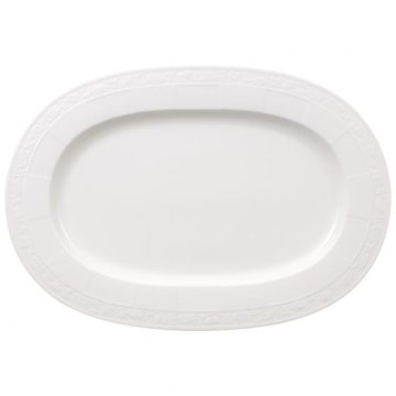 Villeroy & Boch Bianco Pearl Porcellana Bianco Ovale Piatto da portata