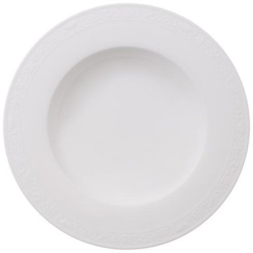 Villeroy & Boch Bianco Pearl Piatto fondo Rotondo Porcellana Bianco 1 pz