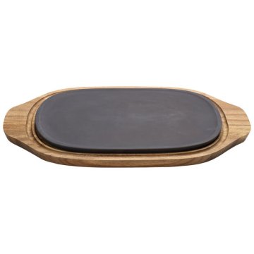 Villeroy & Boch BBQ Passion Porcellana, Legno Nero, Legno Ovale Piatto da portata